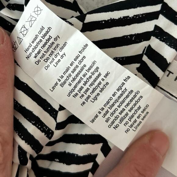 Trina Turk Bikini Top Bottoms Set Tribal Beach Boho Black Size 14 Bundle 3pieces - Picture 9 of 13